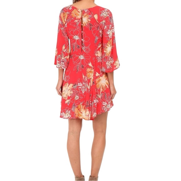 Free People Eyes On You Floral Print Trapeze Dress - Picture 2 of 11